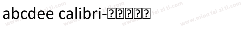 abcdee calibri字体转换
